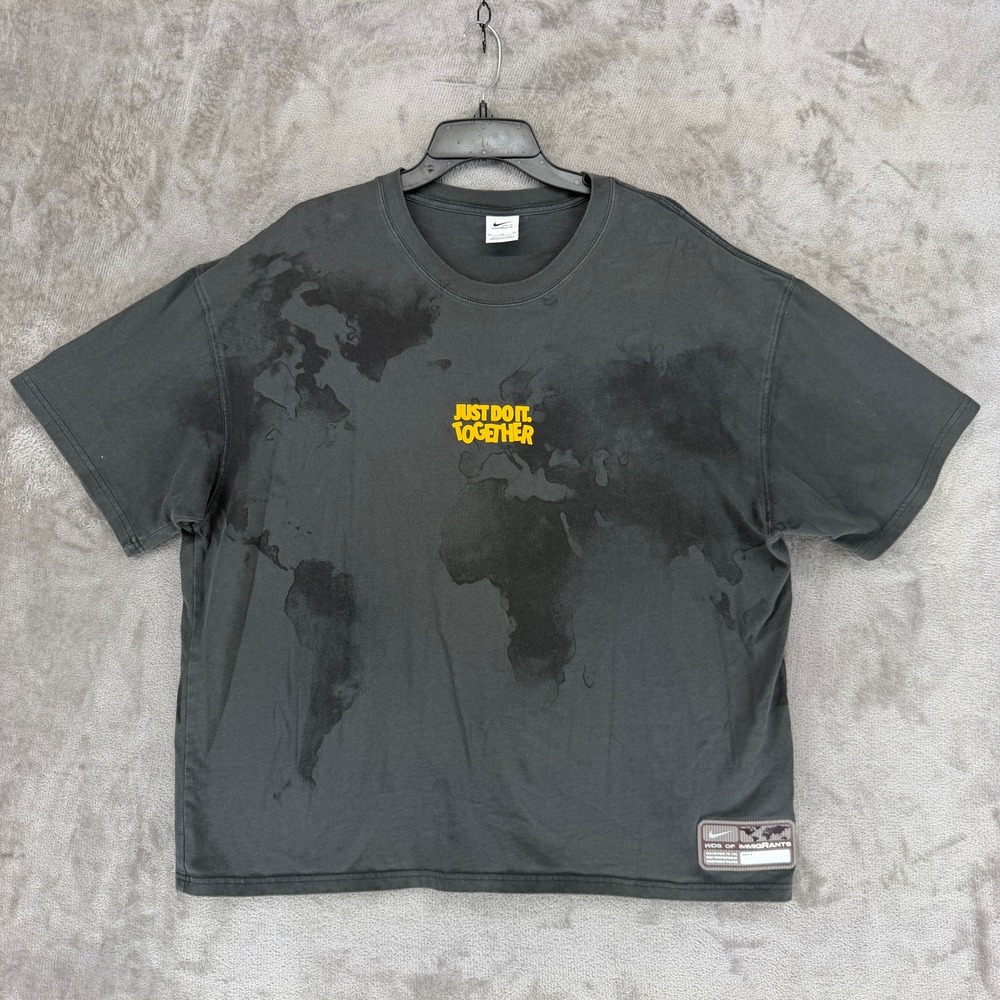Nike Kids Of Immigrants T-Shirt Mens XL Gray Just Do It Together IH2213-060